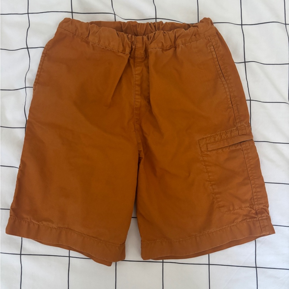 Kids Uniqlo Orange Cargo Shorts size 7-8